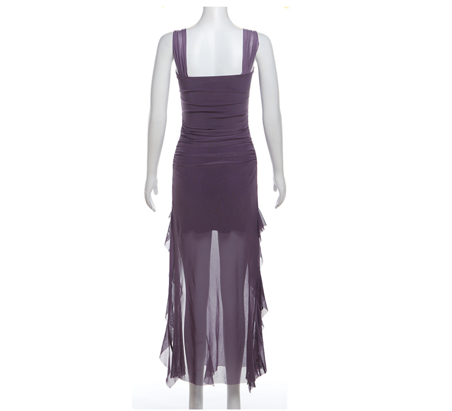 New Women's Sexy Hottie Sling Split Split Package Hip Long Dresses