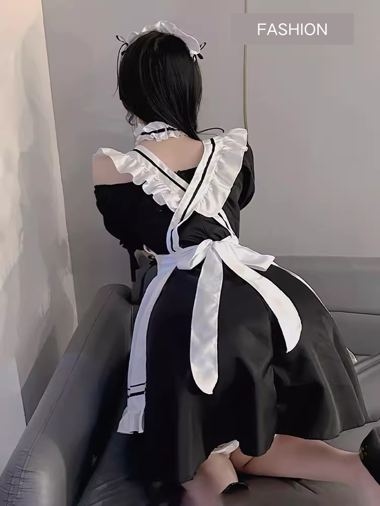 Anime-style Japanese maid outfit