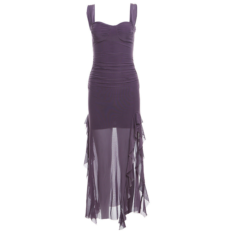 New Women's Sexy Hottie Sling Split Split Package Hip Long Dresses