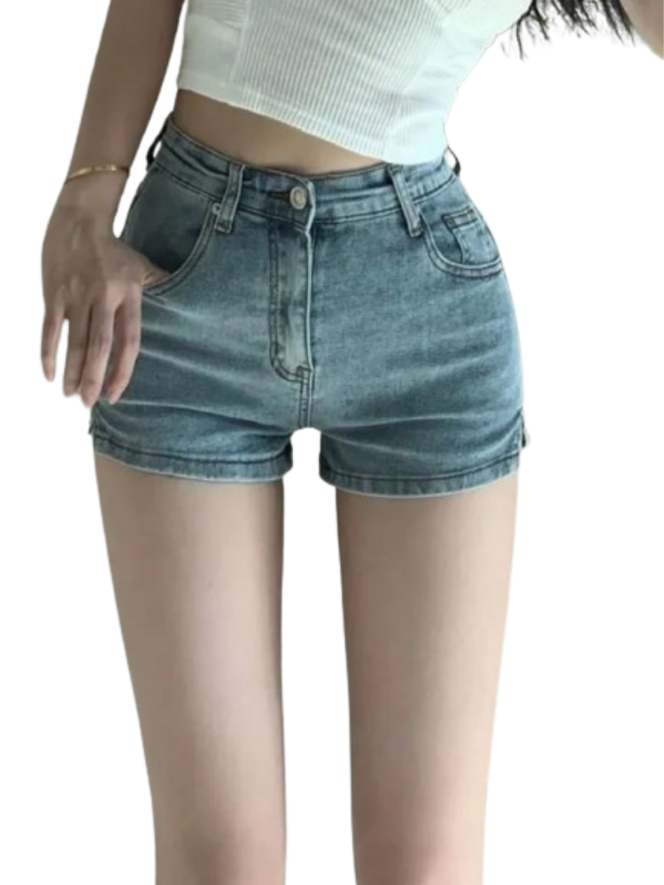 European and American Hot Girl Tight Denim Shorts