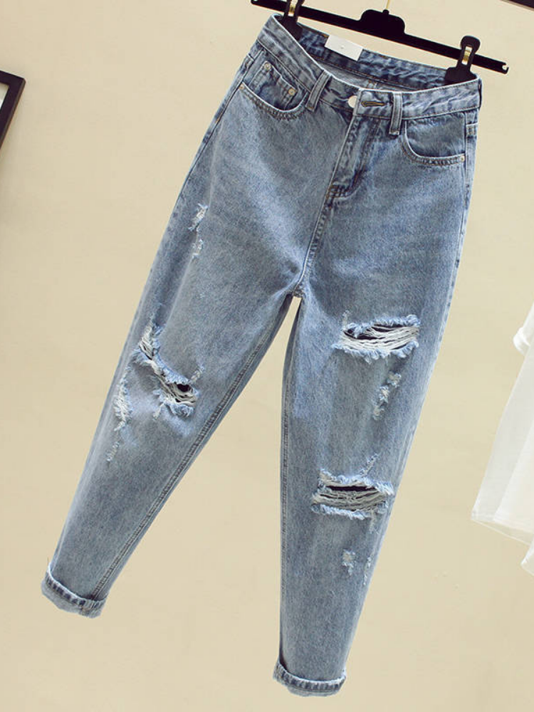 Spring and summer new slim jeans