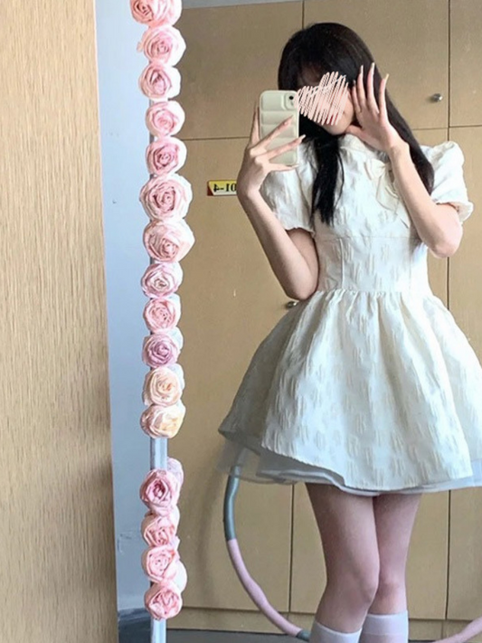 Sweet White Princess Puff Skirt