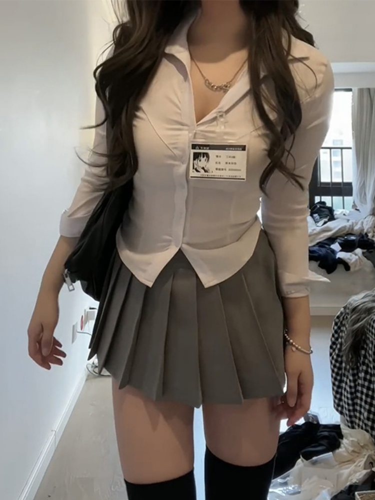 Spring and autumn college-style spicy JK uniform