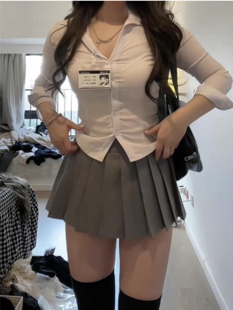 Spring and autumn college-style spicy JK uniform